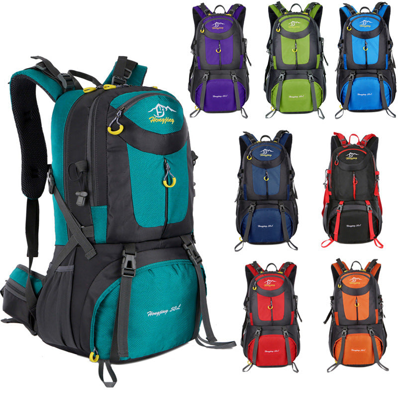「1064」D23.05戶外登山包雙肩包男女大容量運動雙肩包輕便40L50L60L防水旅行包