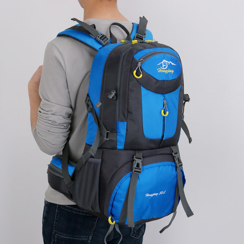 「1064」D23.05戶外登山包雙肩包男女大容量運動雙肩包輕便40L50L60L防水旅行包