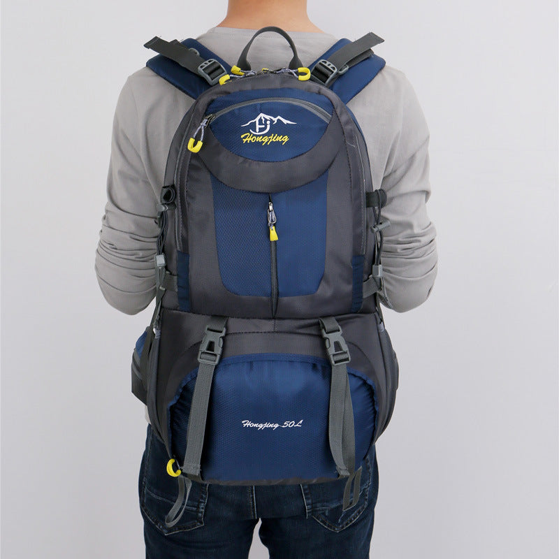 「1064」D23.05戶外登山包雙肩包男女大容量運動雙肩包輕便40L50L60L防水旅行包