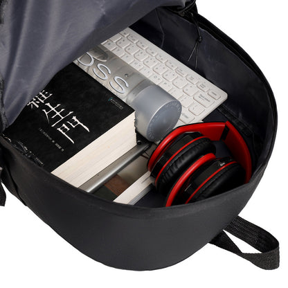 「D12BLH」E23.00新款簡約休閒雙肩包大容量防潑水電腦包學生書包外貿