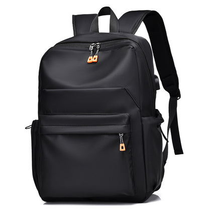 「DING577」E23.00雙肩包男USB充電背包 防潑水學生背包 15.6寸電腦包大容量出行