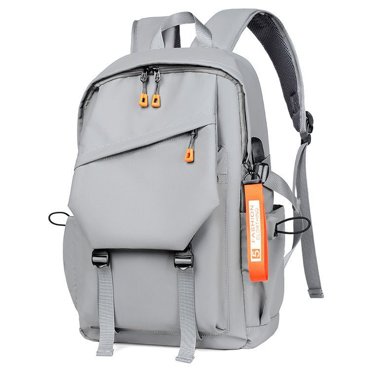 「BBL1867」E23.00跨境男士休閒雙肩包新款學生書包男戶外旅行USB充電電腦包