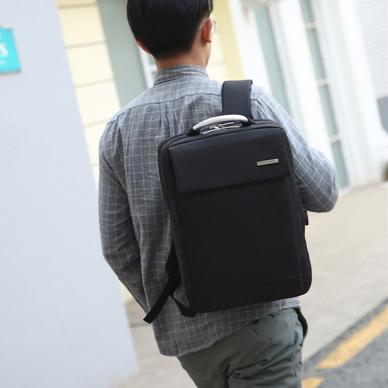 「ZWX18055」E23.00書包大容量多功能充電外貿雙肩背包成人款歐美電腦背包商務男防水