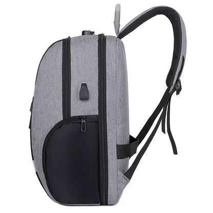 「5505」E23.00男士背包usb充電新款商務大容量旅行包雙肩包電腦包休閒戶外背包