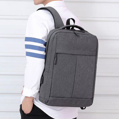 「9041」E22.00商務電腦包新款時尚潮男休閒雙肩包簡約學生書包大容量雙肩包潮