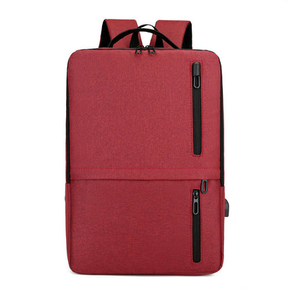 「1329」E22.00新款雙肩包男大容量包充電USB商務電腦包休閒背包學生書包