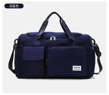 「336」D23.01 旅行包手提旅行包大容量防水可折疊行李包男旅行袋出差女士套拉桿