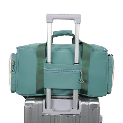 「1127」D23.02多功能旅行袋單肩斜挎包行李包短途出差健身包女大容量輕便旅遊包